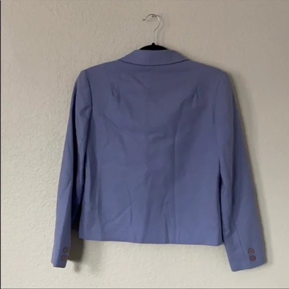 Vintage Classic Pendleton Periwinkle 100% Wool Blazer - Picture 2 of 4